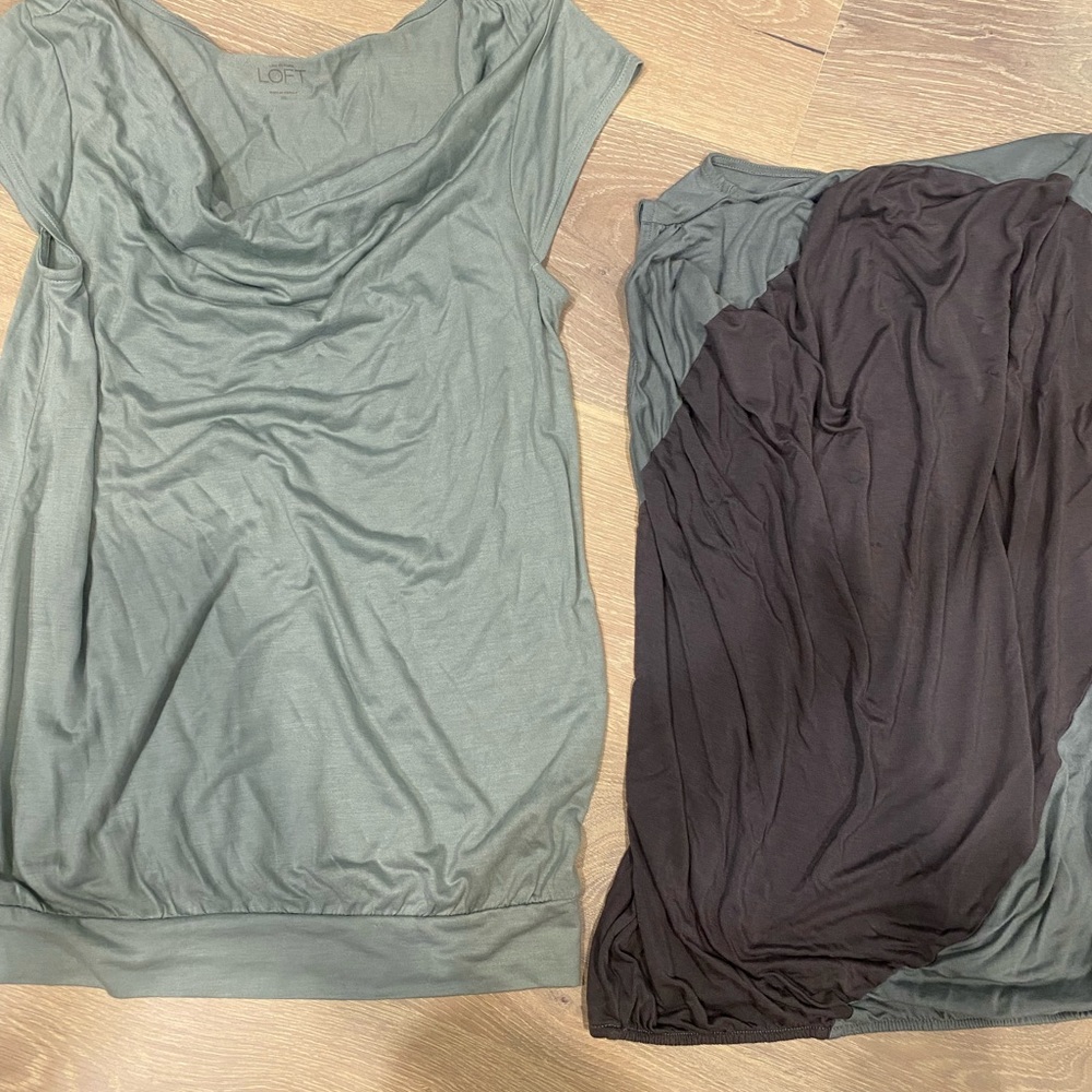 Two XS Ann Taylor loft dress shirts